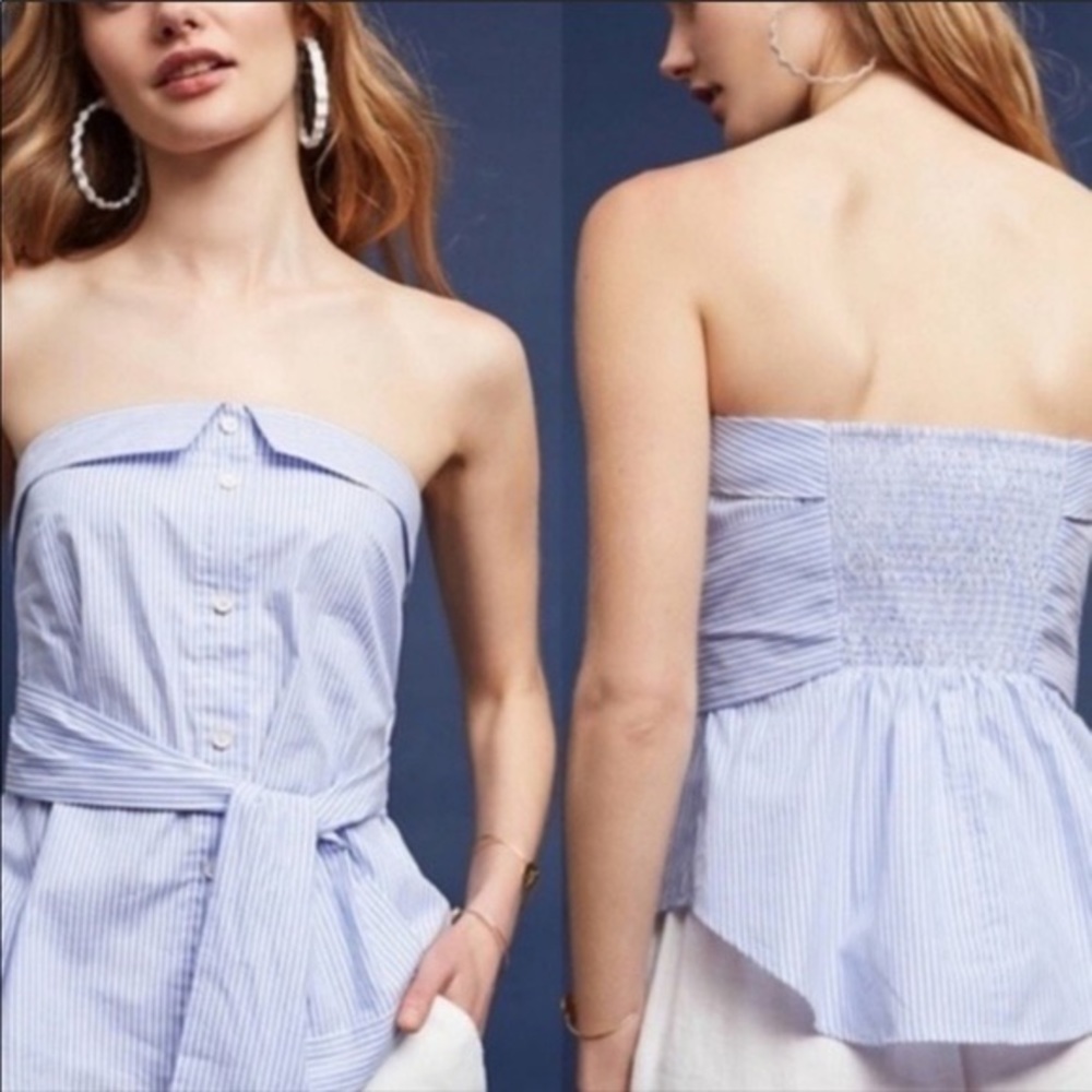 Anthropologie - Maeve - Alana strapless top